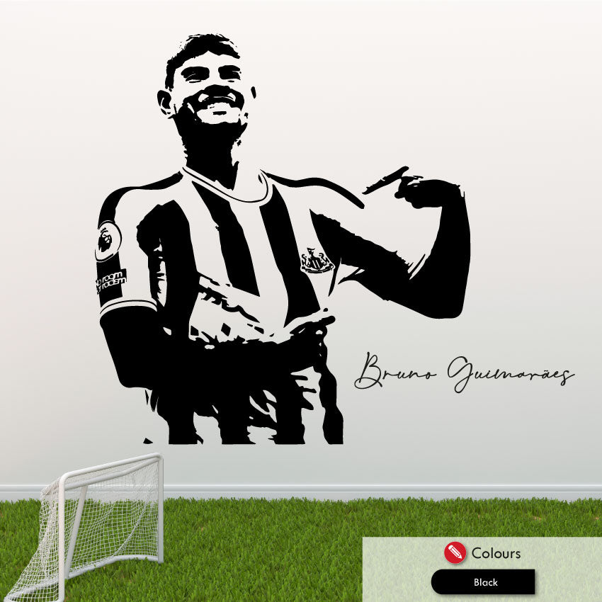 Bruno Guimaraes Newcastle Football Wall Sticker