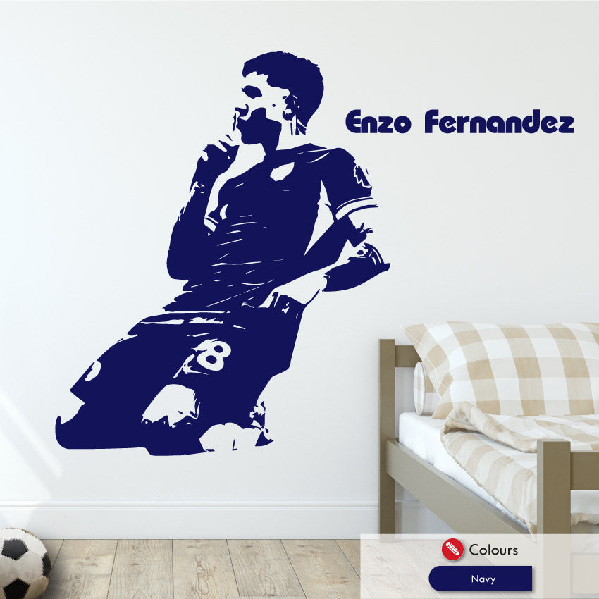 Enzo Fernandez chelsea bedroom wall art sticker 
