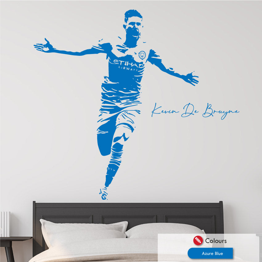 Kevin de bruyne man city wall art sticker
