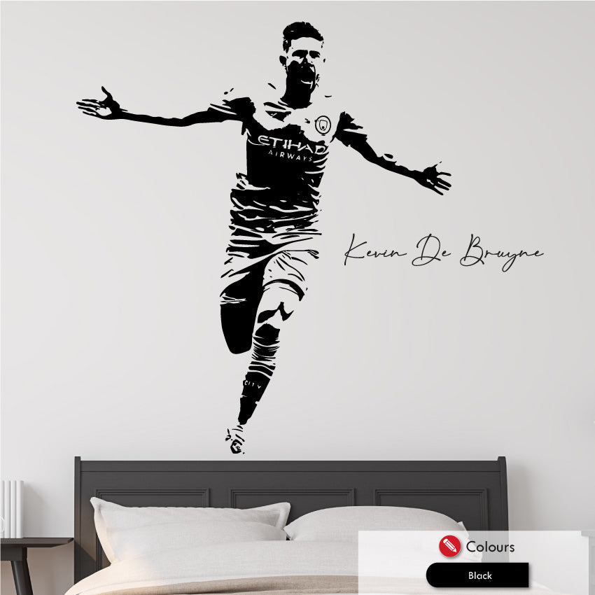 Kevin de bruyne man city wall art sticker