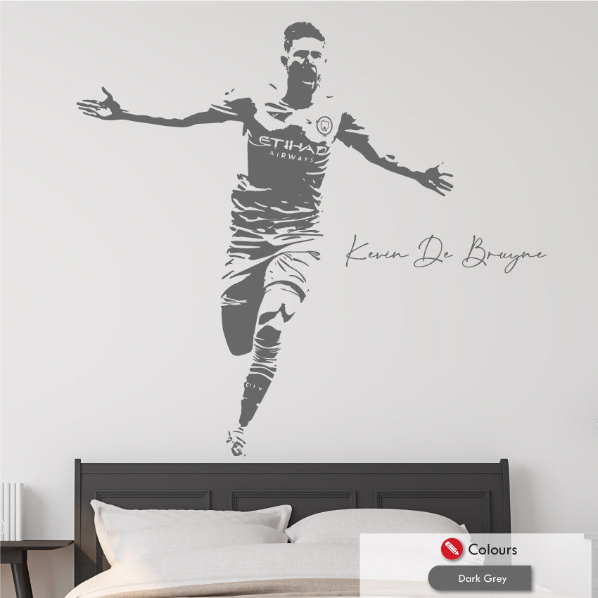 Kevin de bruyne man city wall art sticker