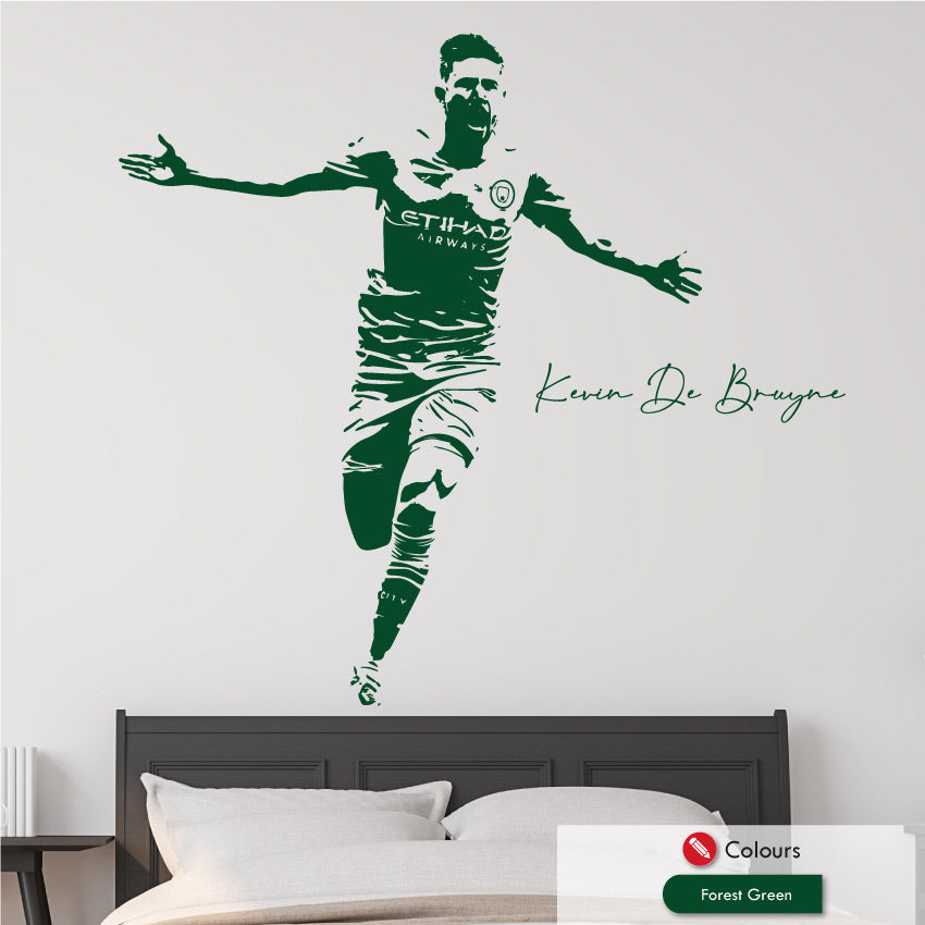 Kevin de bruyne man city wall art sticker