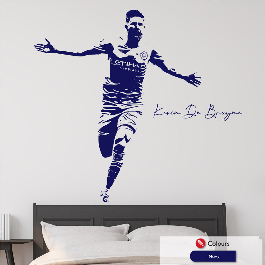 Kevin de bruyne man city wall art sticker