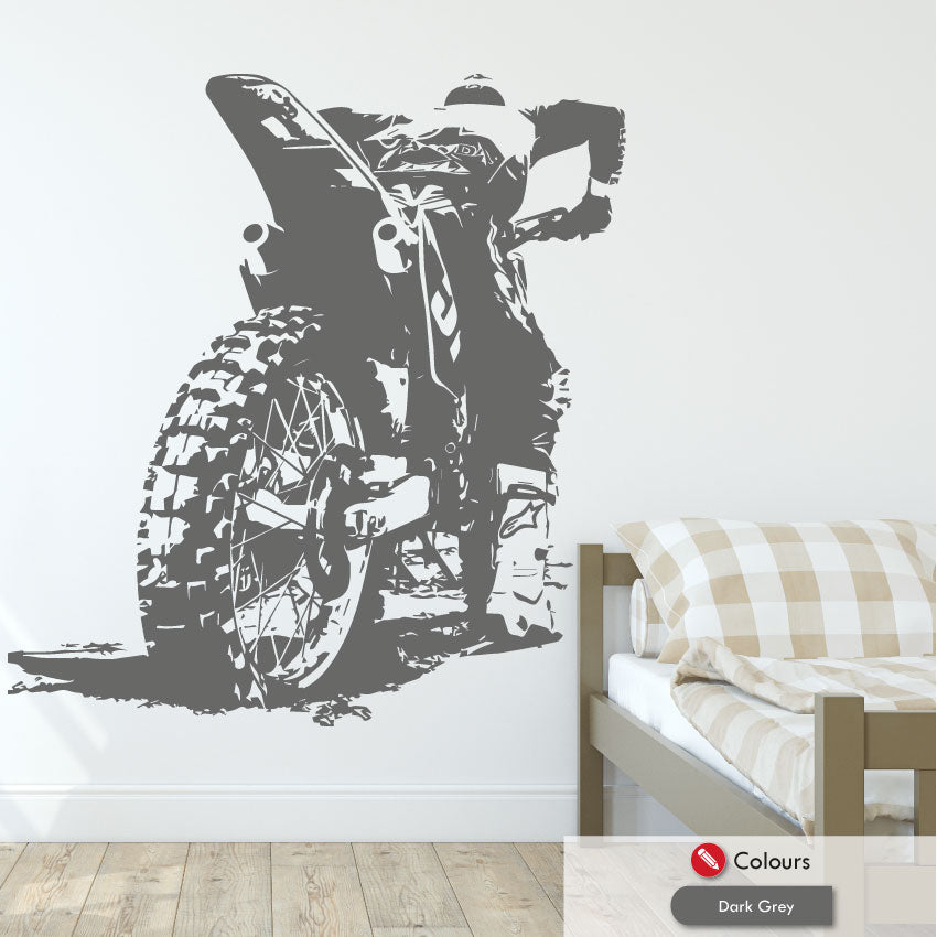 Motocross Motorcycle Wall Art Sticker