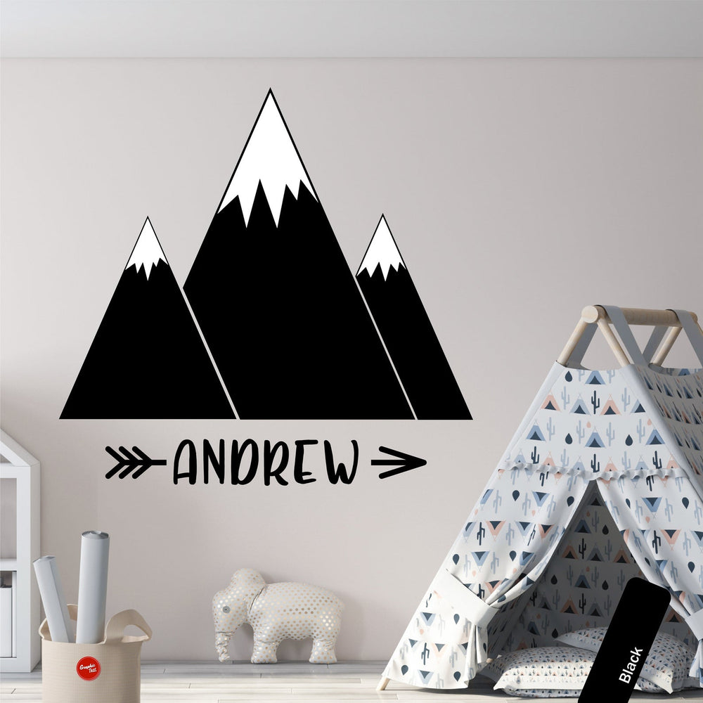 Mountains Personalised Wall Sticker