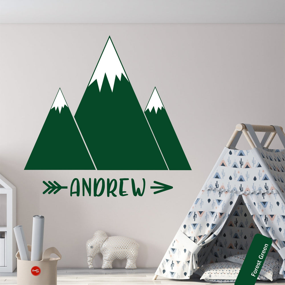 Mountains Personalised Wall Sticker