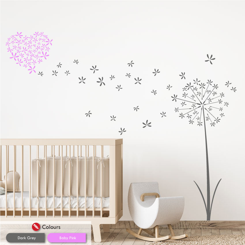 Dandelion Flower Wall Art Sticker