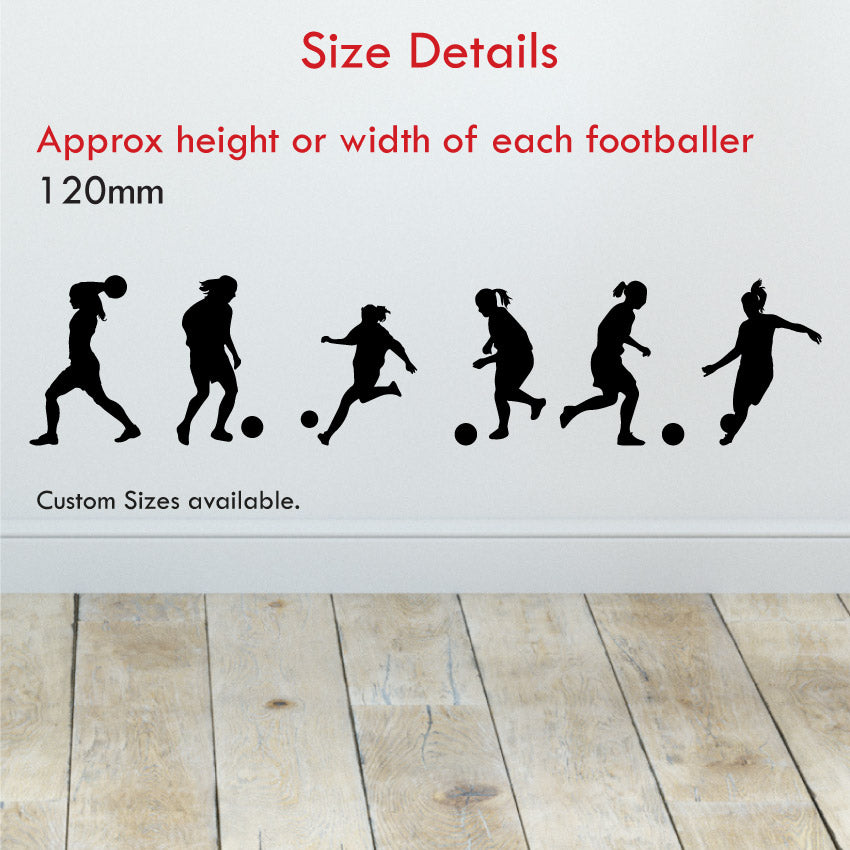 Female Football Wall Sticker Set