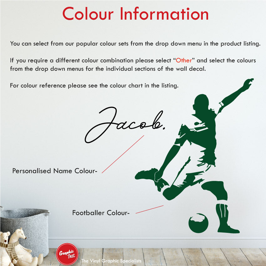 Football Personalised Wall Sticker