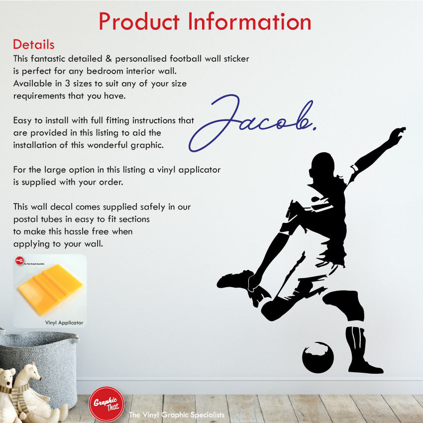 Football Personalised Wall Sticker