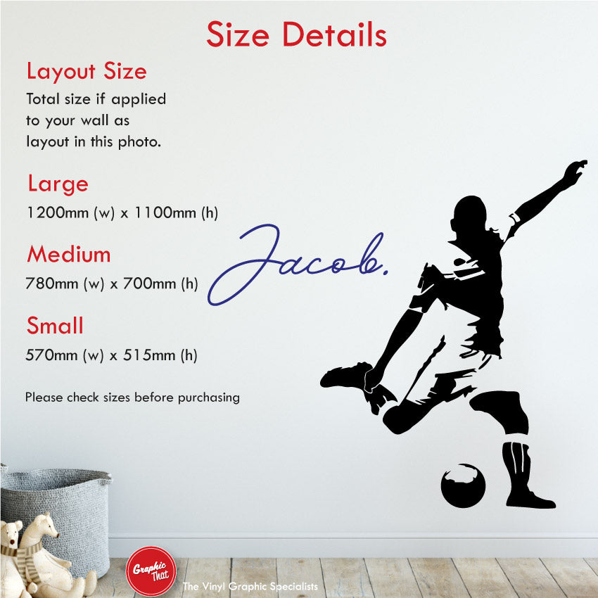 Football Personalised Wall Sticker