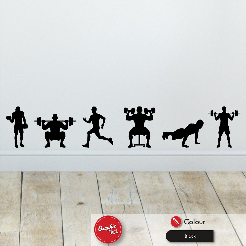 Gym Wall Sticker Set
