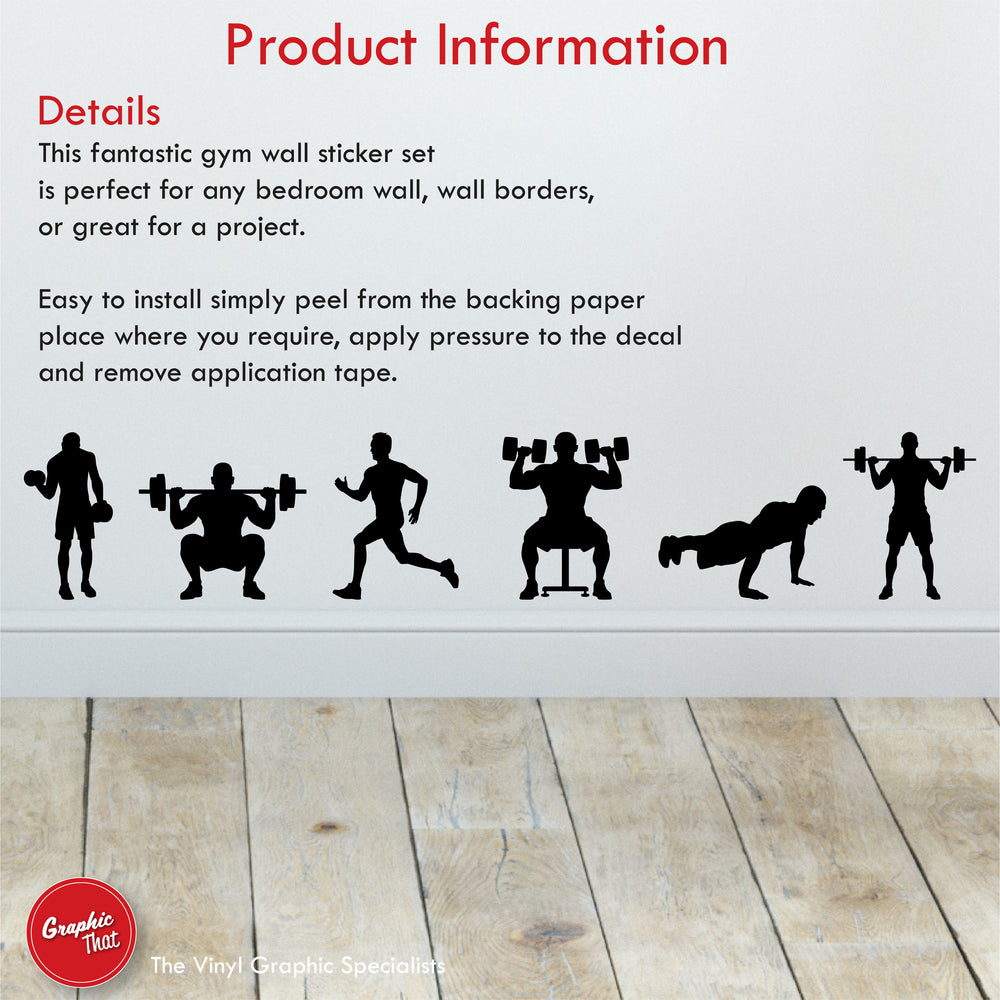 Gym Wall Sticker Set