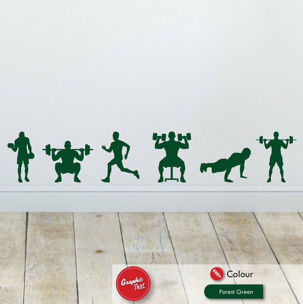 Gym Wall Sticker Set