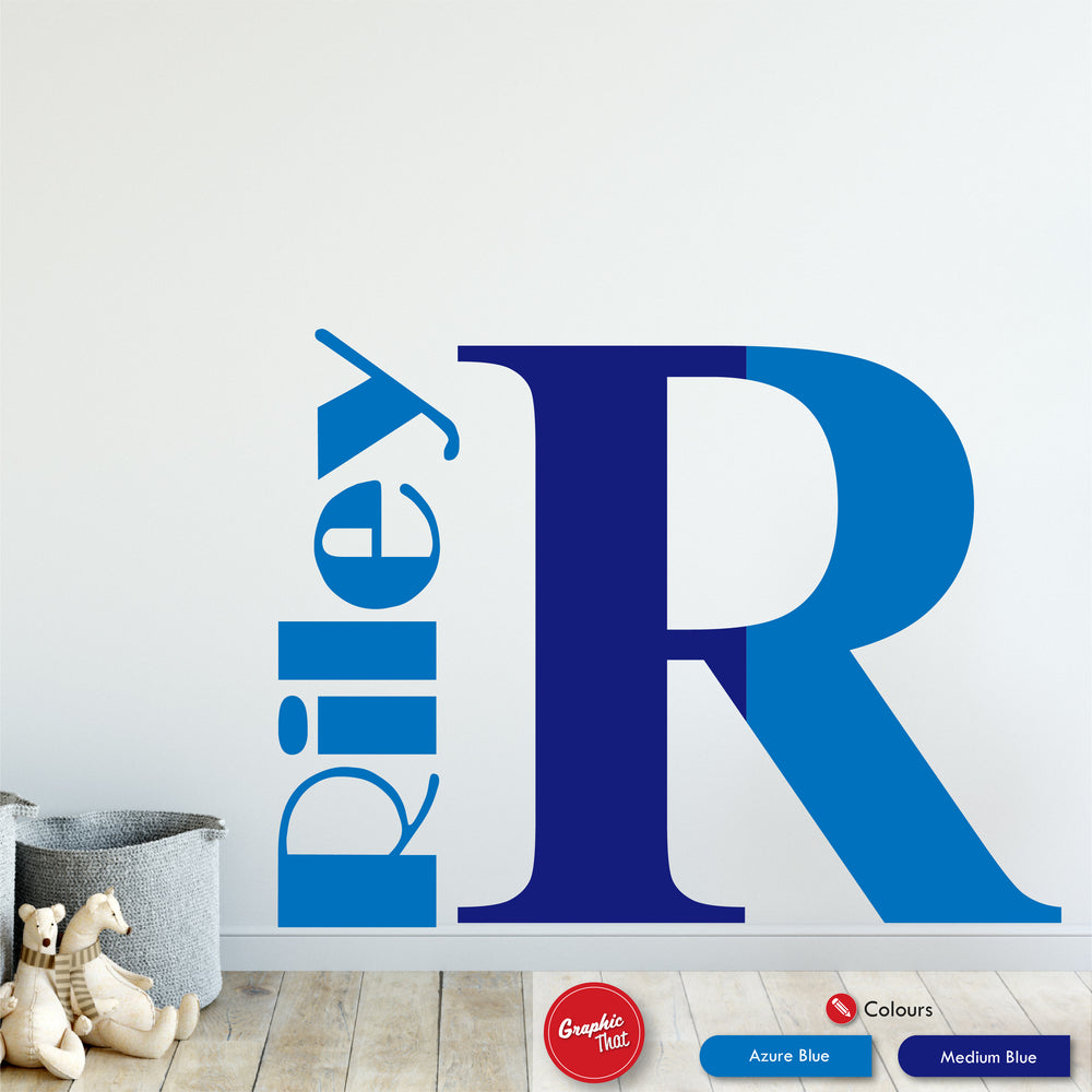 Monogram Personalised Wall Decal