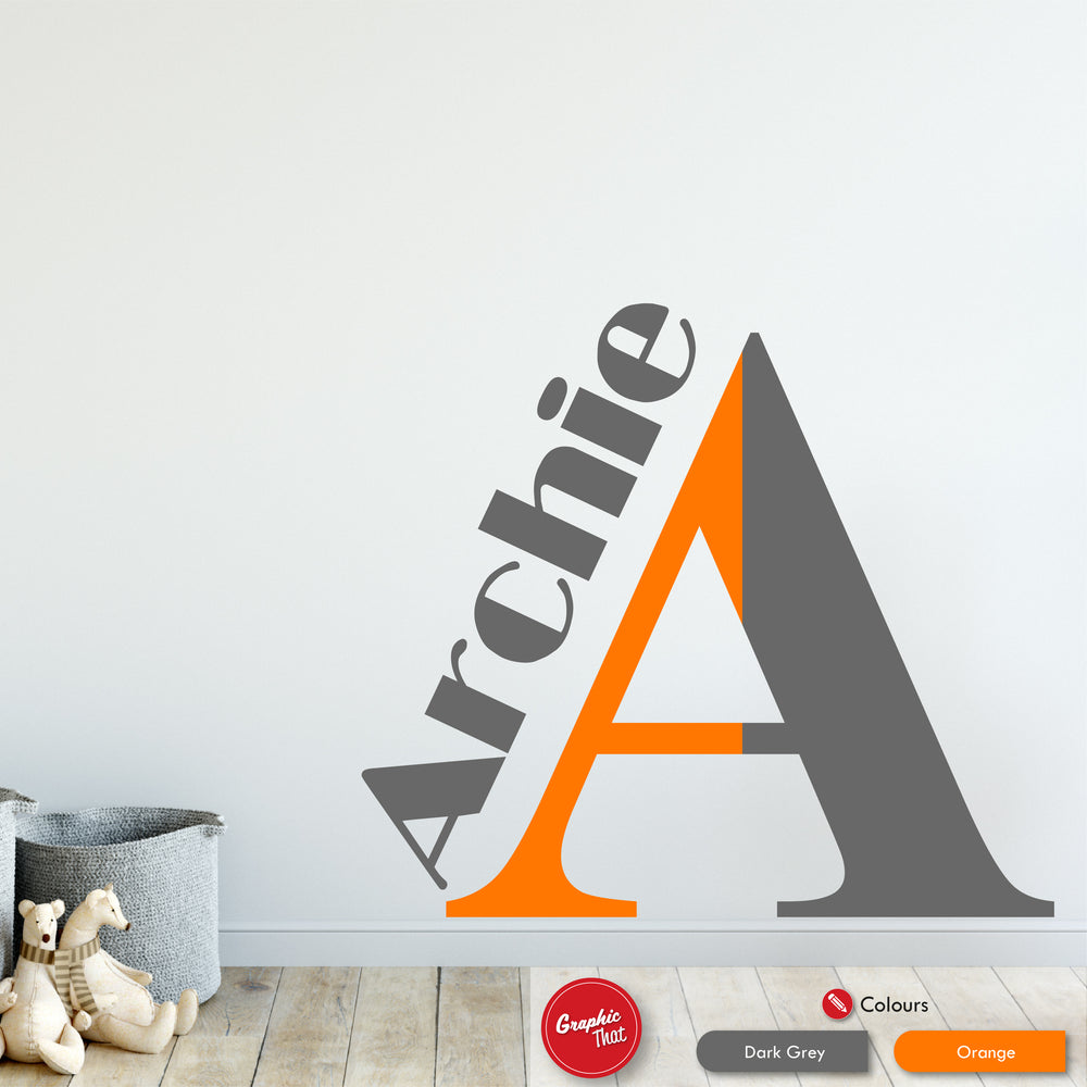 Monogram Personalised Wall Decal