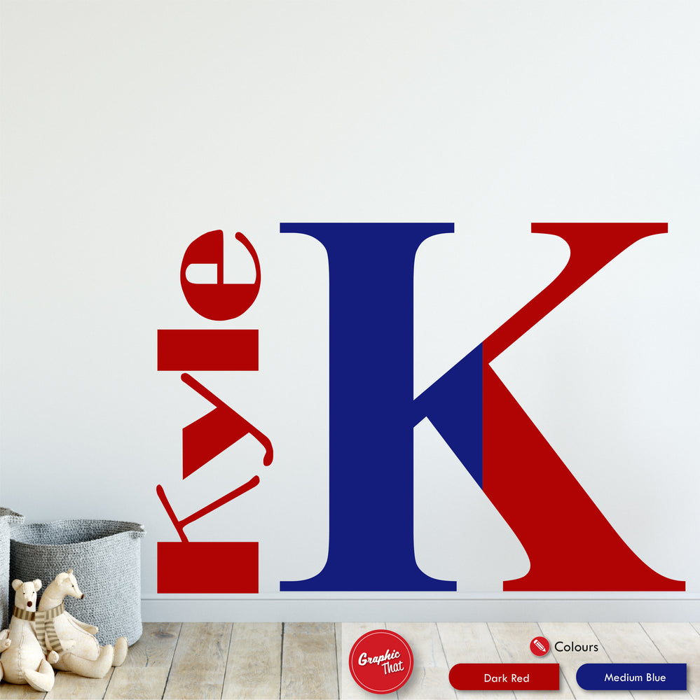 Monogram Personalised Wall Decal