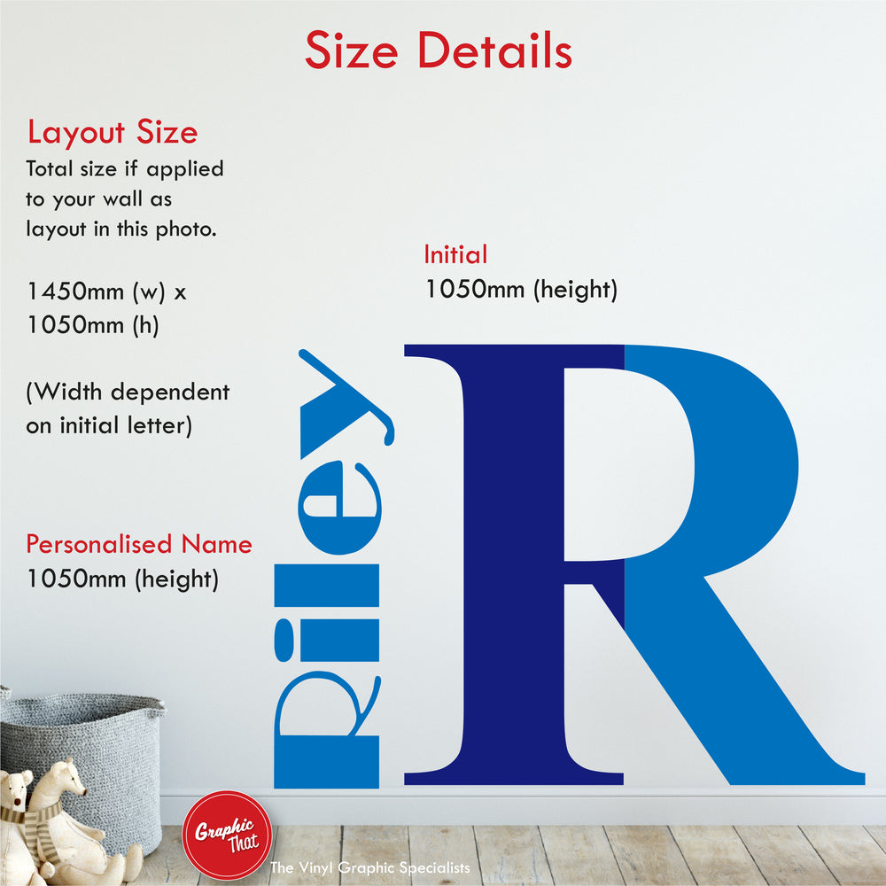 Monogram Personalised Wall Decal