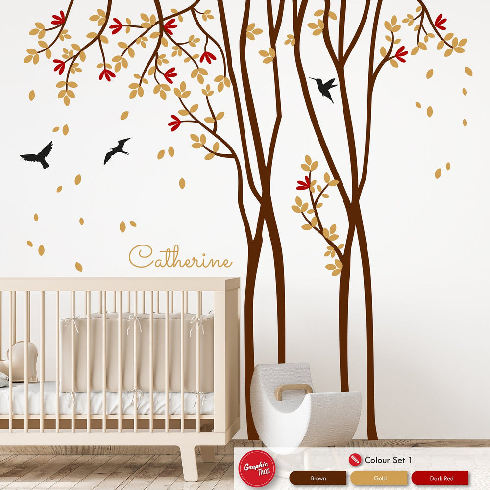 Tall Tree Personalised Wall Art Sticker
