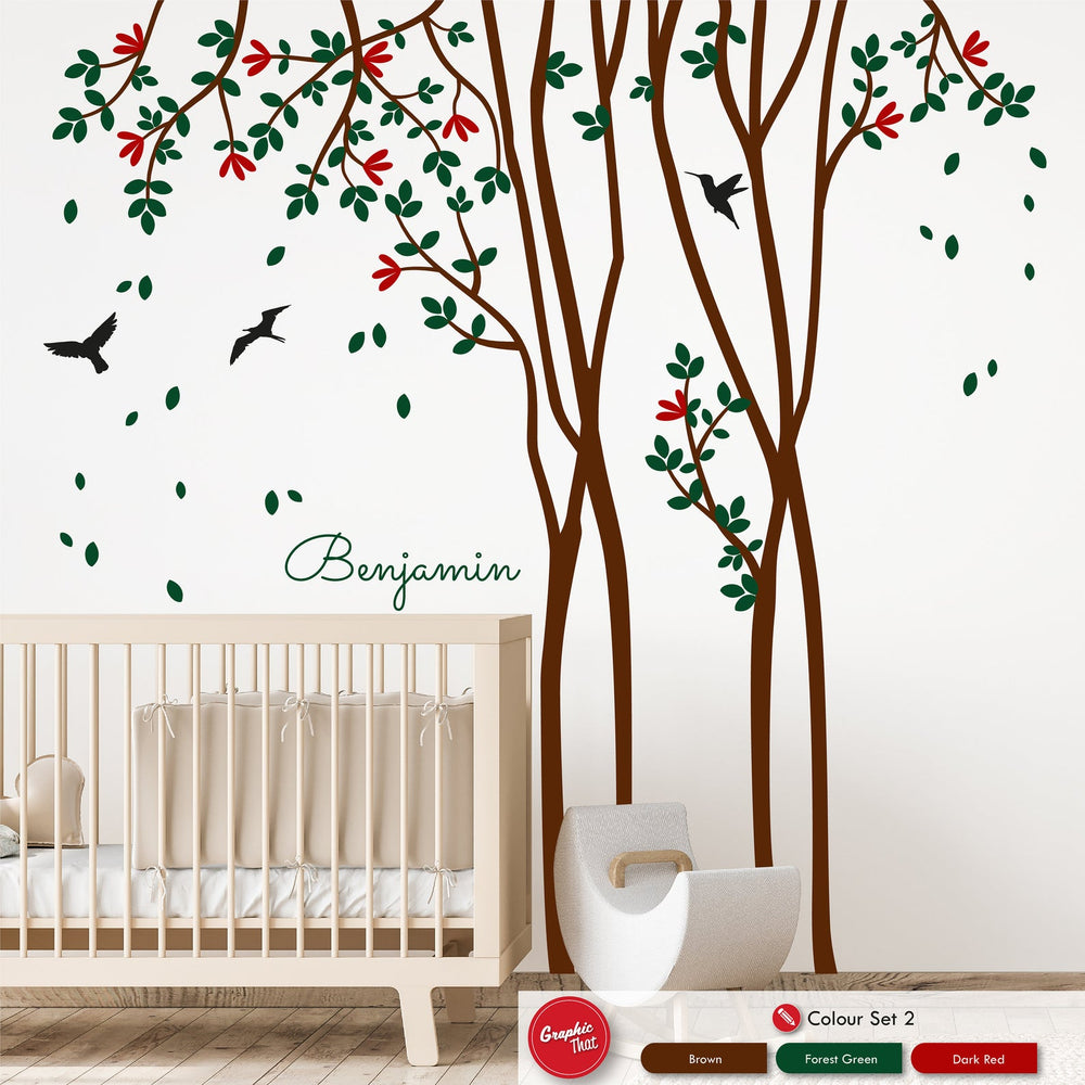 Tall Tree Personalised Wall Art Sticker