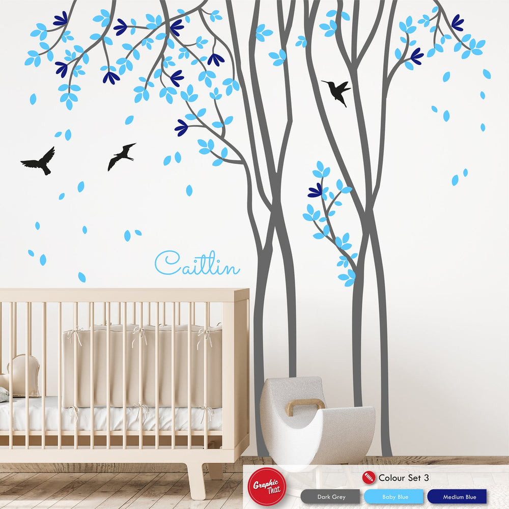 Tall Tree Personalised Wall Art Sticker
