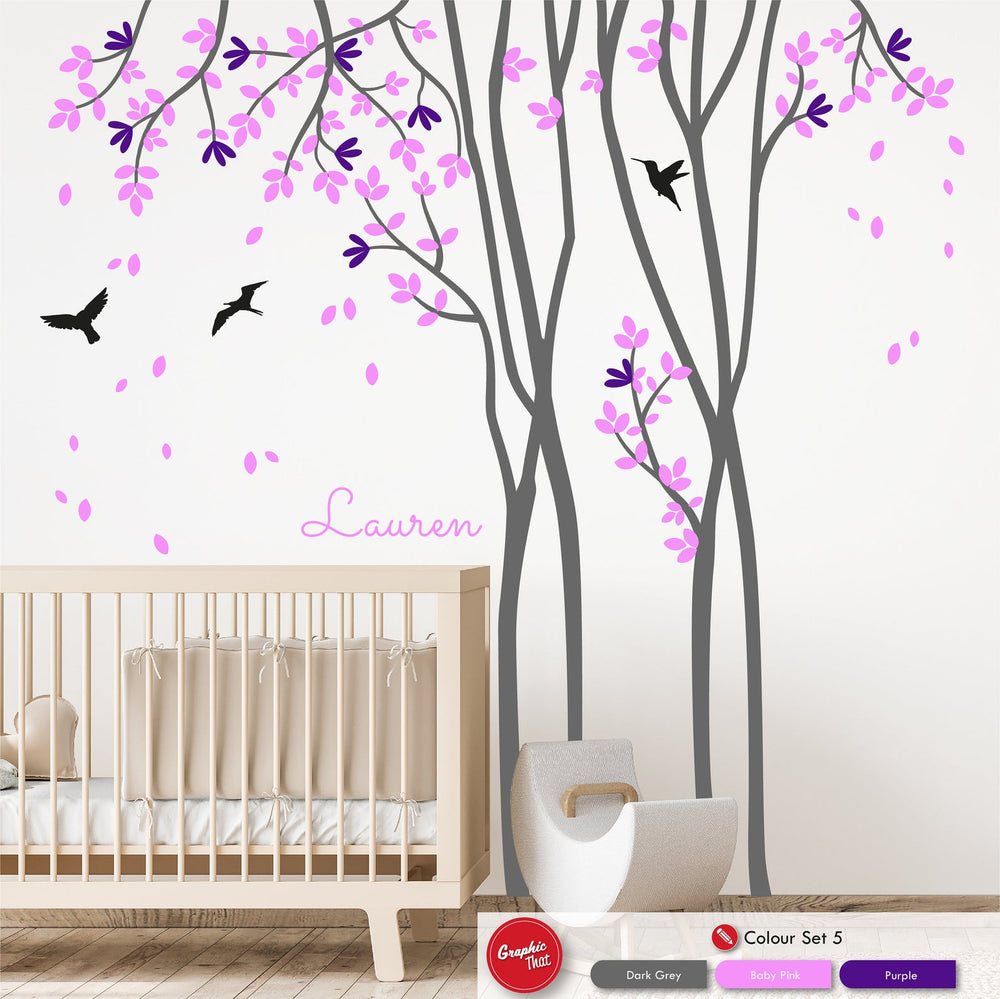 Tall Tree Personalised Wall Art Sticker