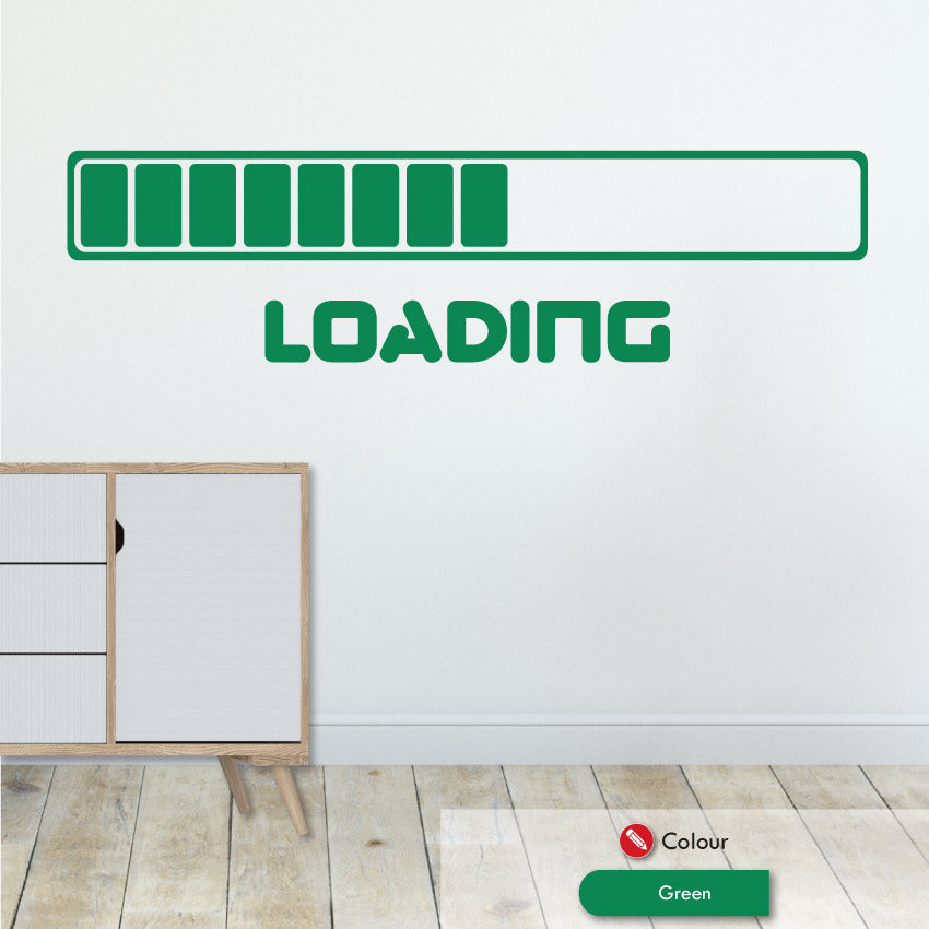 Loading Store Sticker Loading Bar Modern Gaming Wall Art Sticker – Graphic That