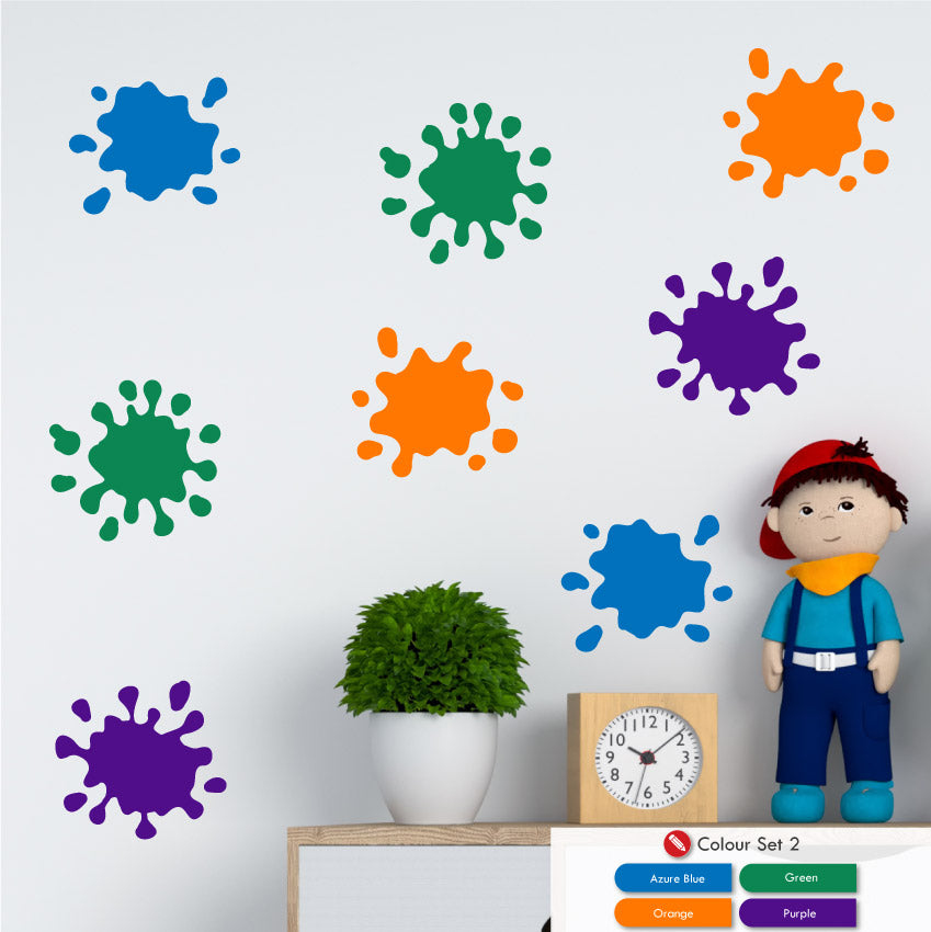 Paint Splashes Wall Art Stickers x40