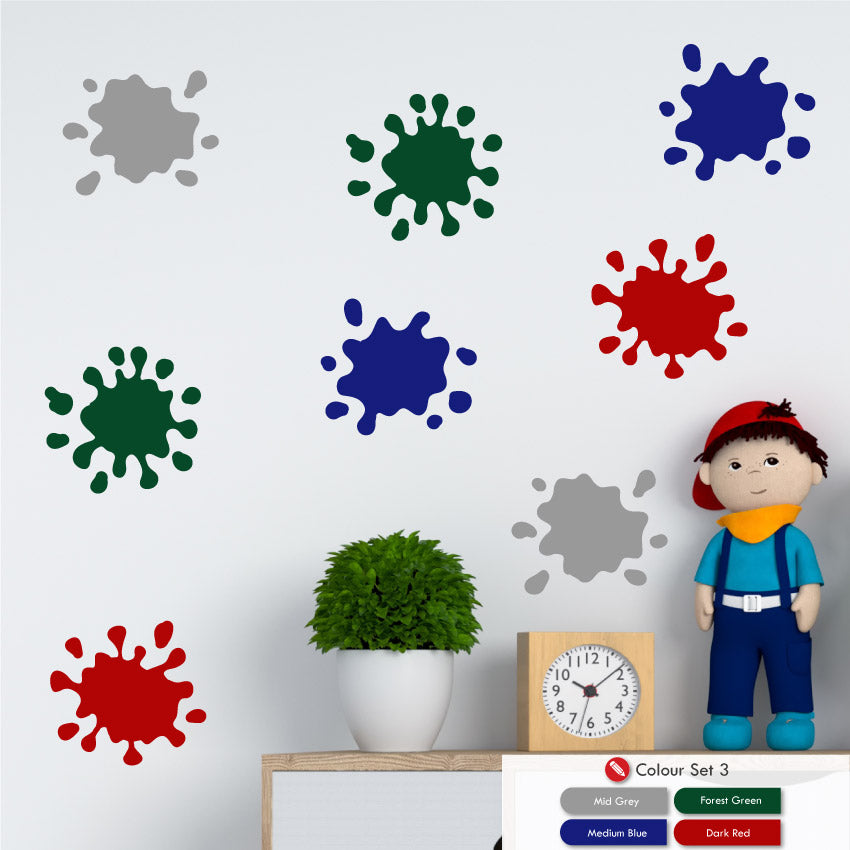 Paint Splashes Wall Art Stickers x40