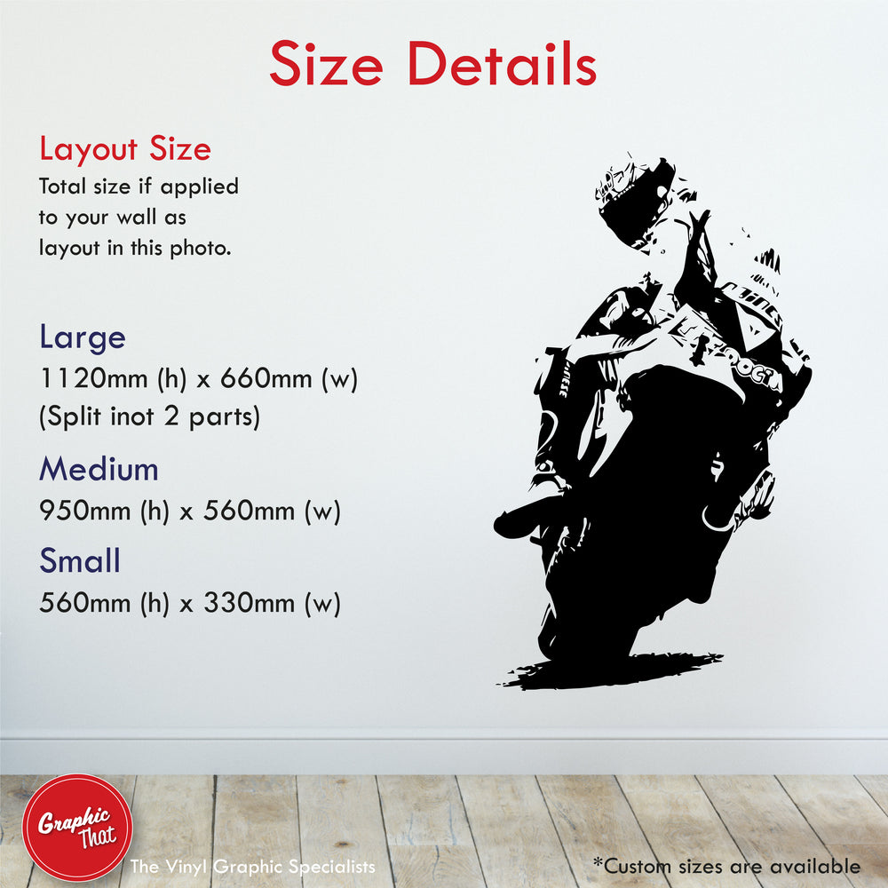 Superbike Wall Art Sticker Decal
