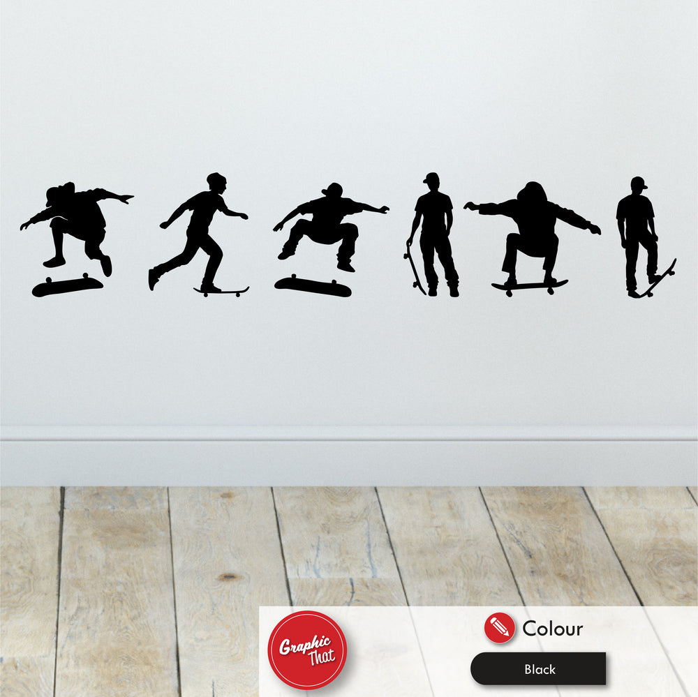 Skateboarding Wall Sticker Set