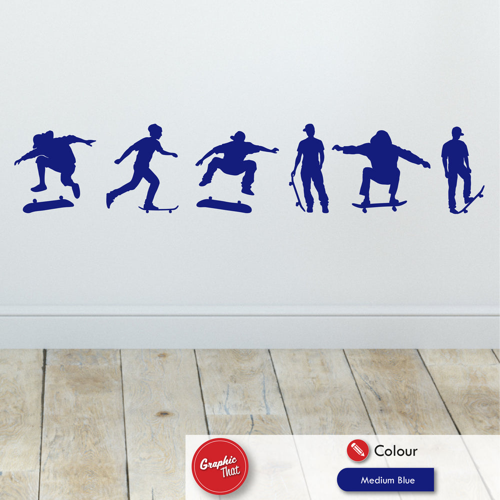 Skateboarding Wall Sticker Set