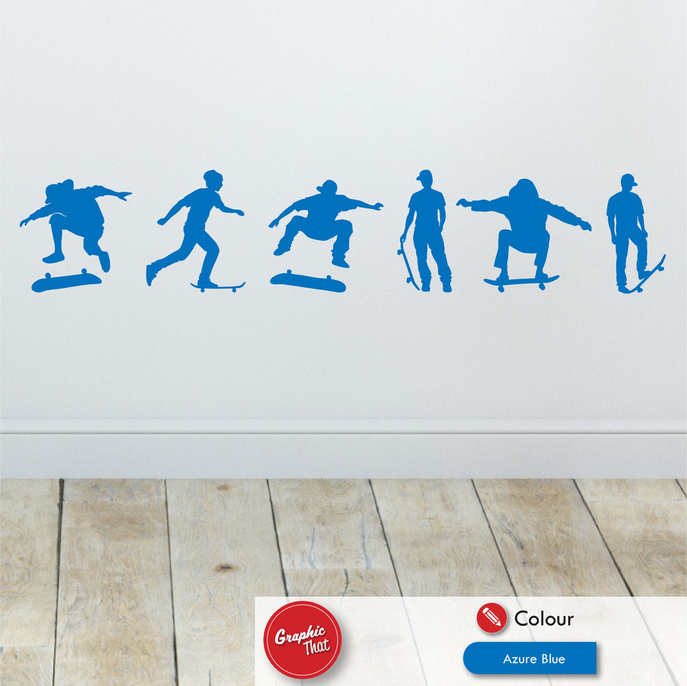 Skateboarding Wall Sticker Set