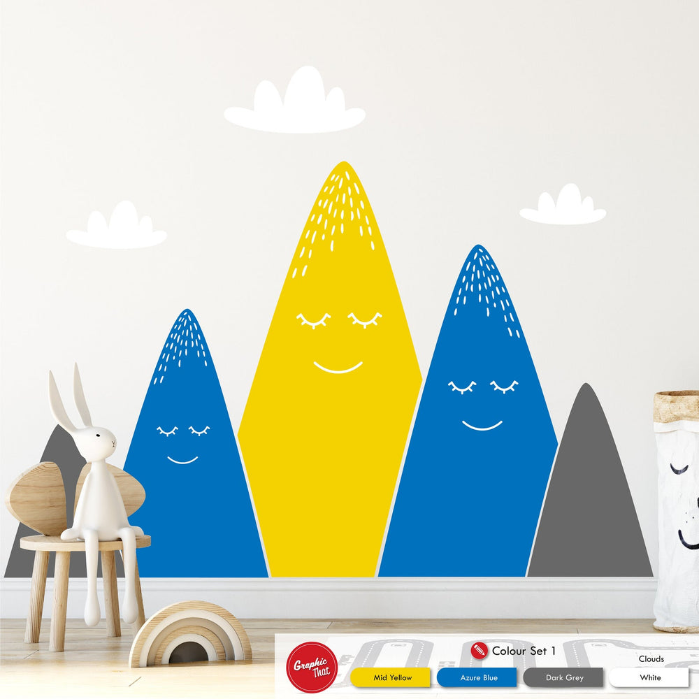 Smiley Mountains Wall Sticker