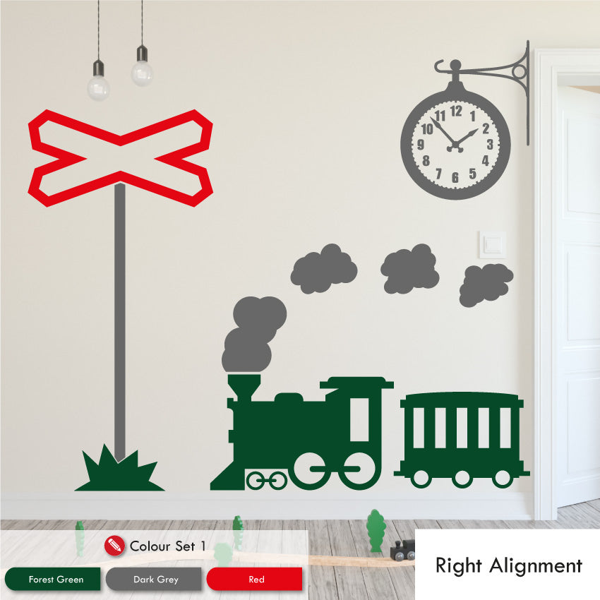 Steam Train Wall Sticker Set