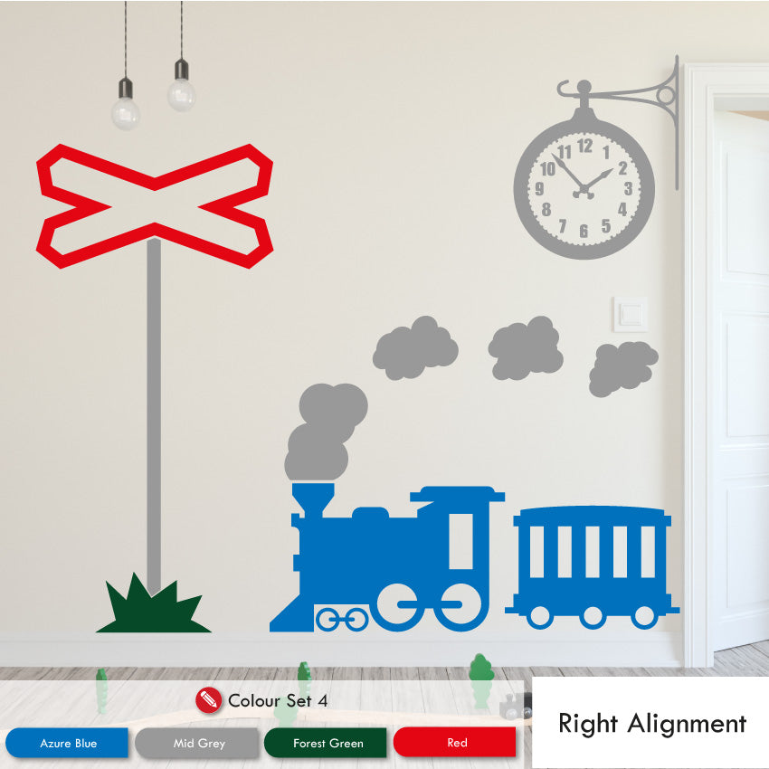 Steam Train Wall Sticker Set