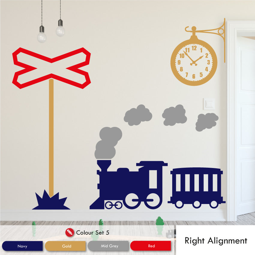 Steam Train Wall Sticker Set