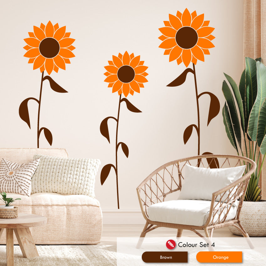 Sunflower Wall Art Sticker