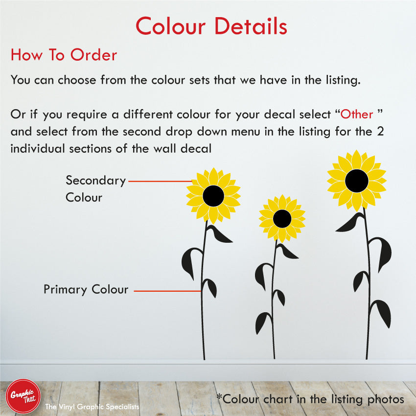 Sunflower Wall Art Sticker