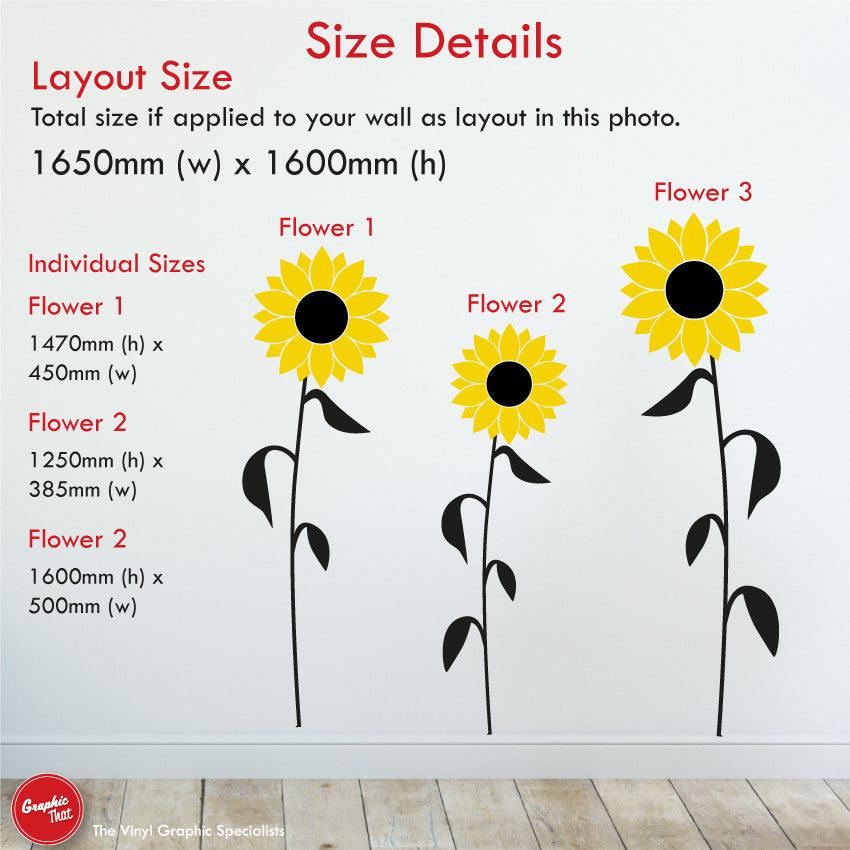 Sunflower Wall Art Sticker
