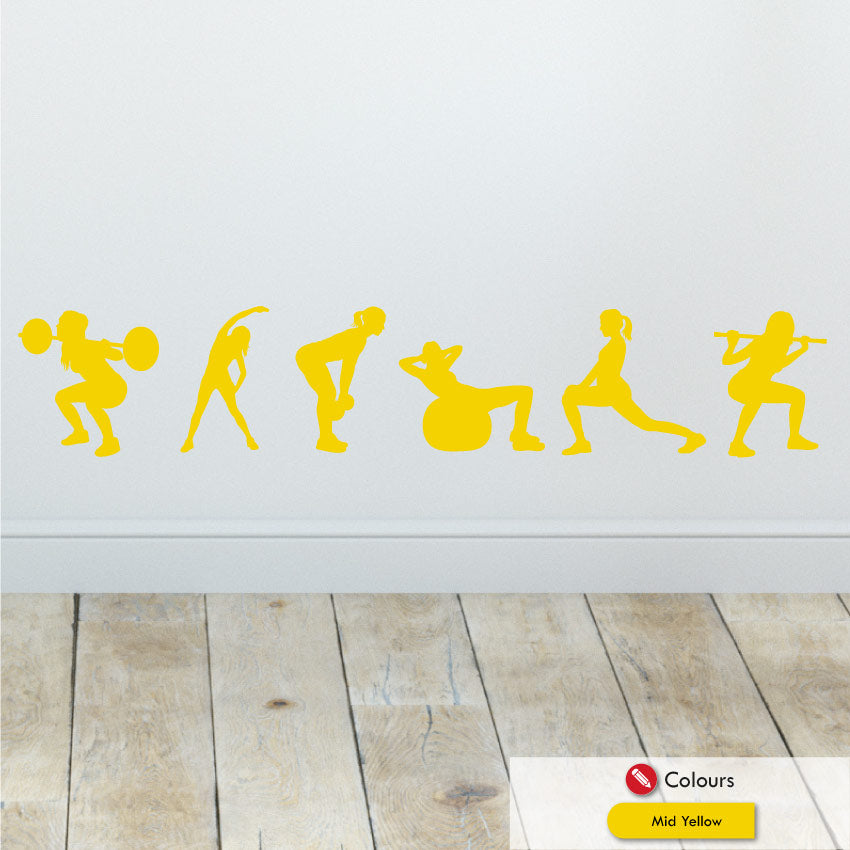 ladies wall decal stickers