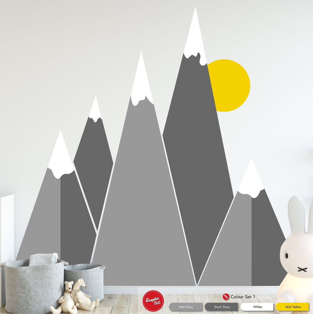 Mountain Range Wall Art Sticker